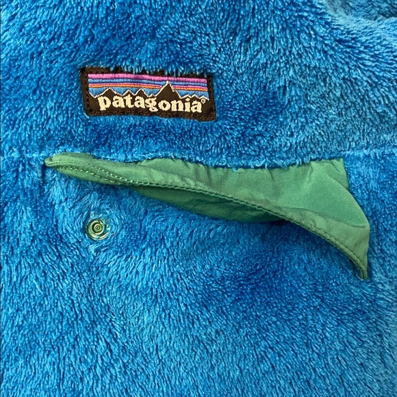 Patagonia Re-Tool Snap T Fleece Pullover PolarTec Thermal Blue Green Size S - Picture 6 of 14